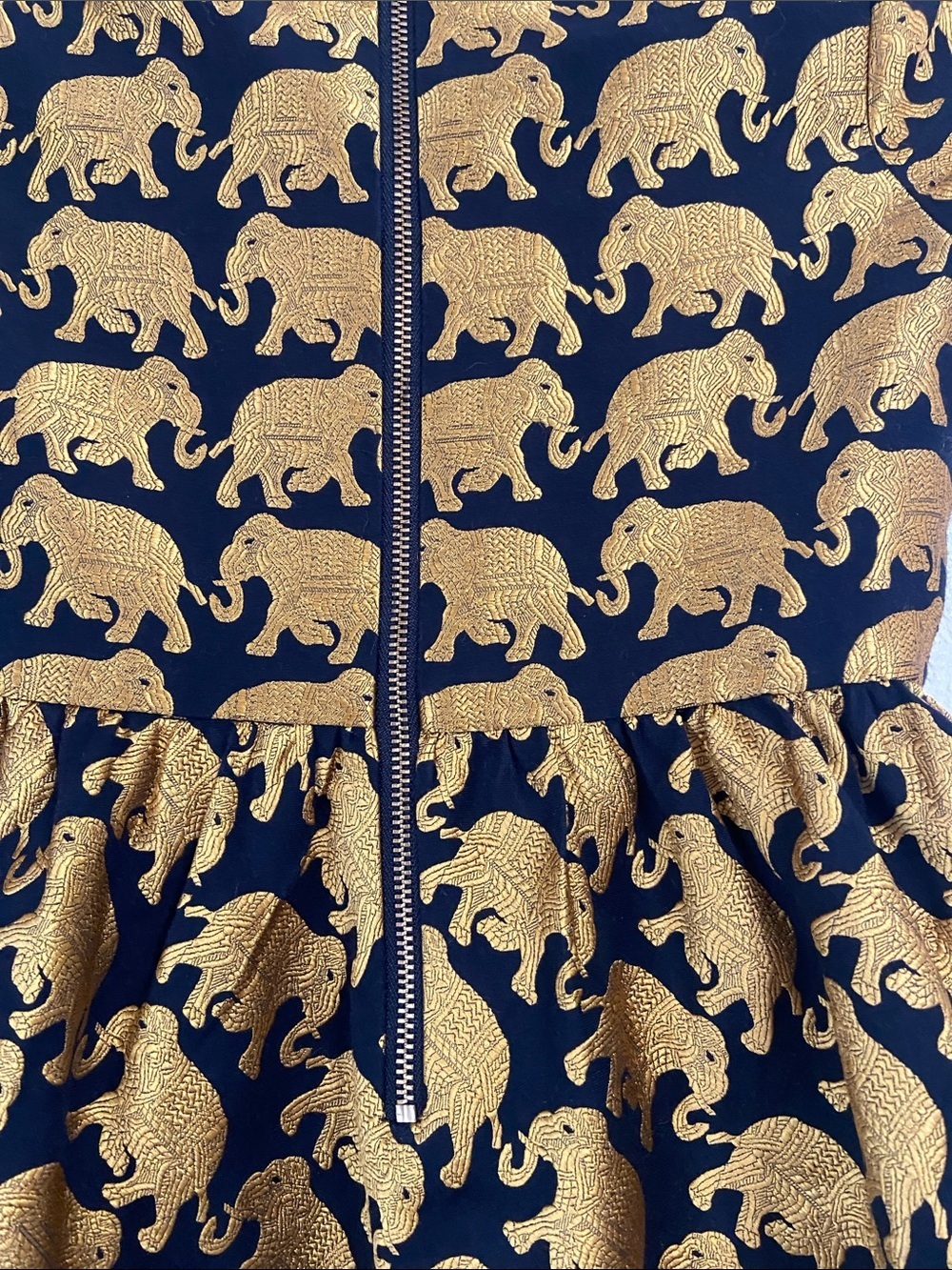 Crewcuts Gold Elephant Dress - Picture 4 of 5